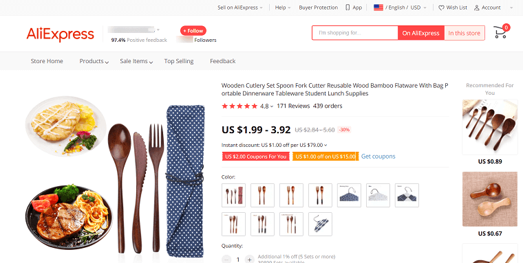Bamboo Cutlery - DSers