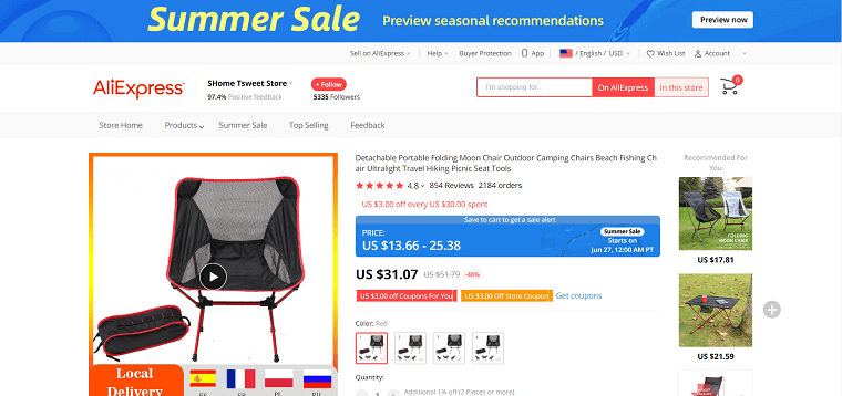 Beach Chair - DSers