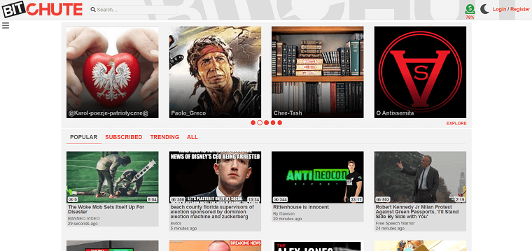 Bitchute Homepage - DSers