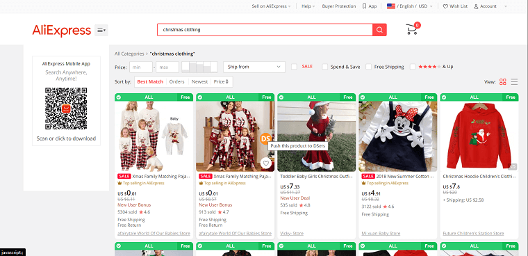 Christmas Clothing AliExpress Dropshipping - DSers