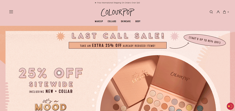 ColourPop Homapage - DSers