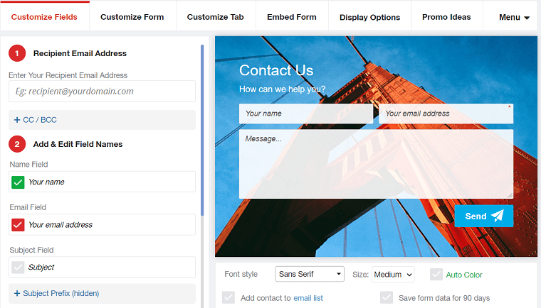 Contact Us Form Builder - DSers