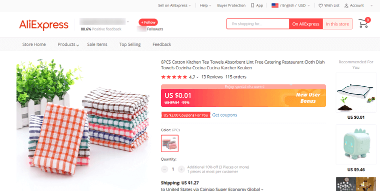Cotton Kitchen Towels - DSers