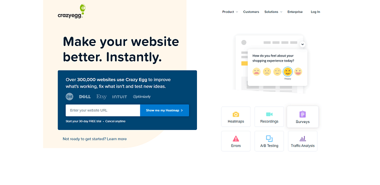 Crazy Egg Homepage - DSers