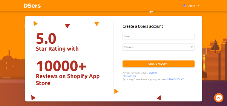 Create a DSers account - DSers