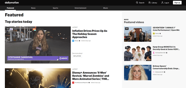Dailymotion Homepage - DSers