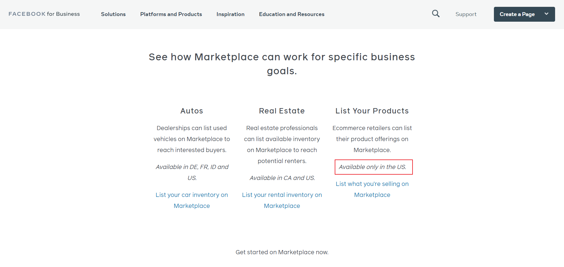 Facebook Listing Available Only in the US - DSers