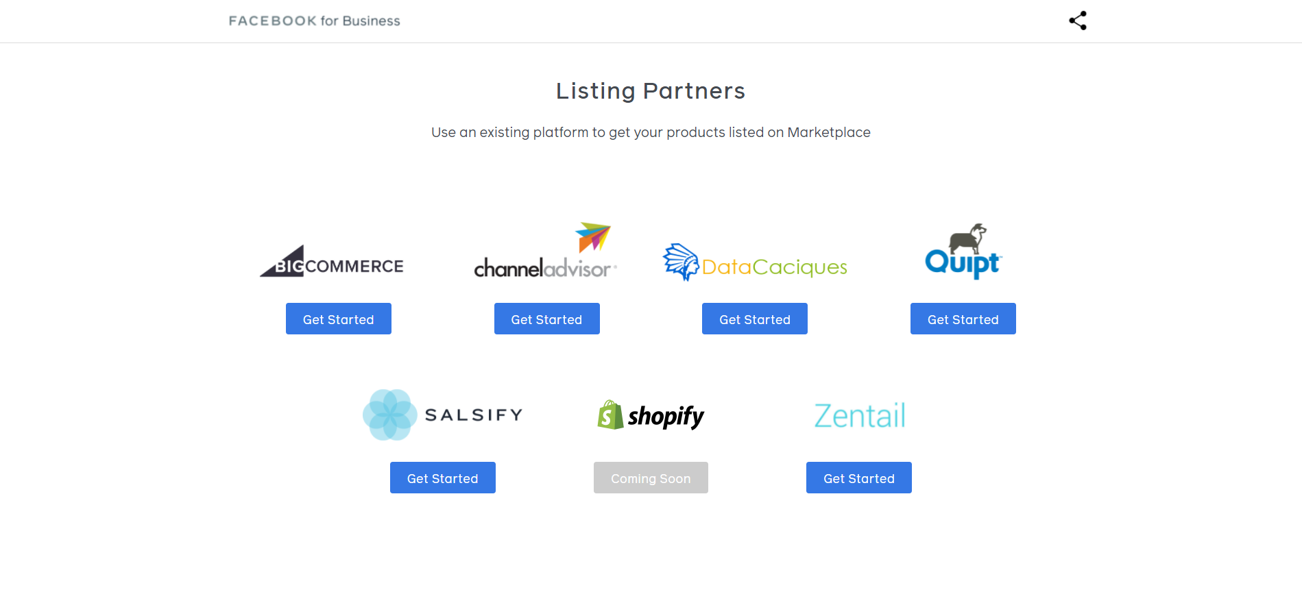 Facebook Listing Partners - DSes