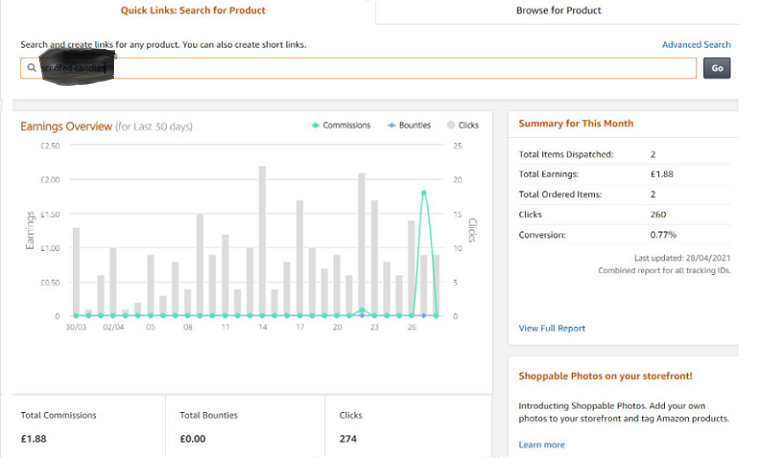 generate links and track performance