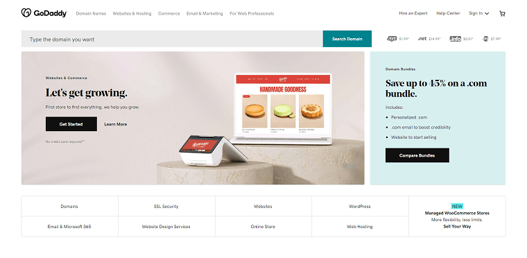 GoDaddy Homepage - DSers