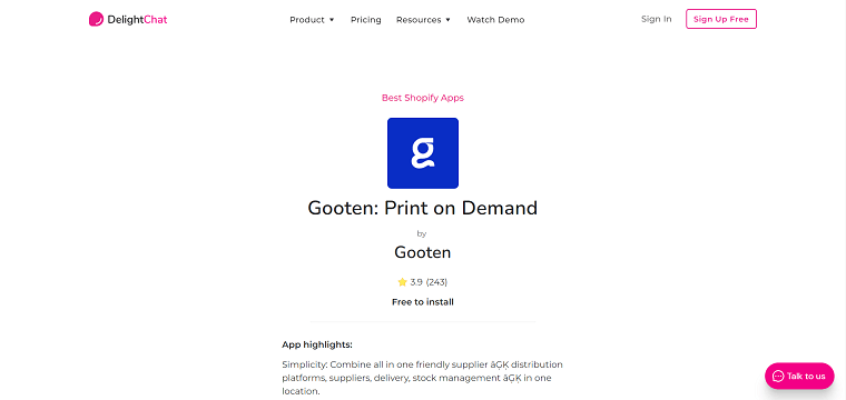 Gooten - Print on Demand - DSers