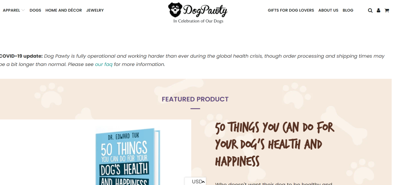homepage - Dog Pawty