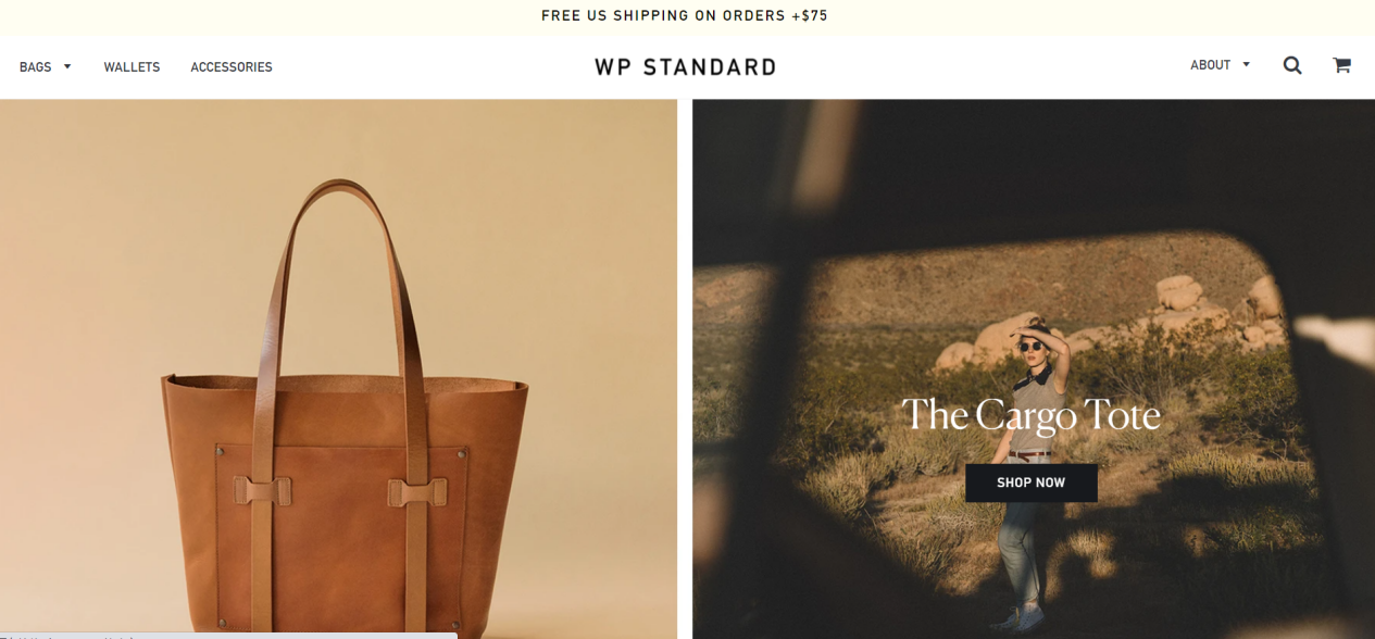 homepage- WP Standard