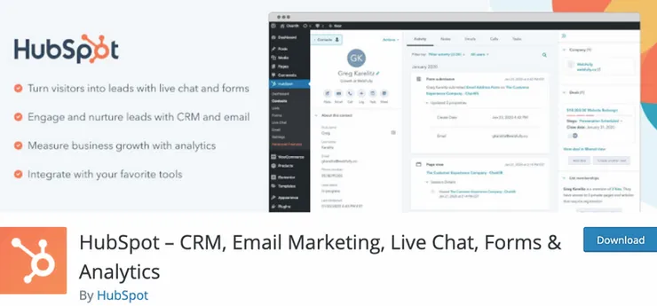 HubSpot - CRM, Email Marketing, Live Chat, Forms & Analytics - DSers