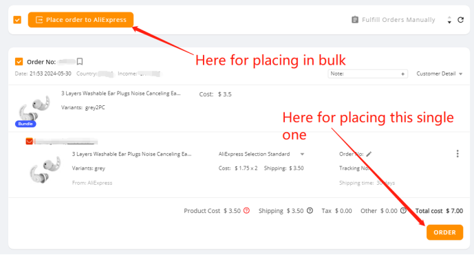automatical order fulfillment