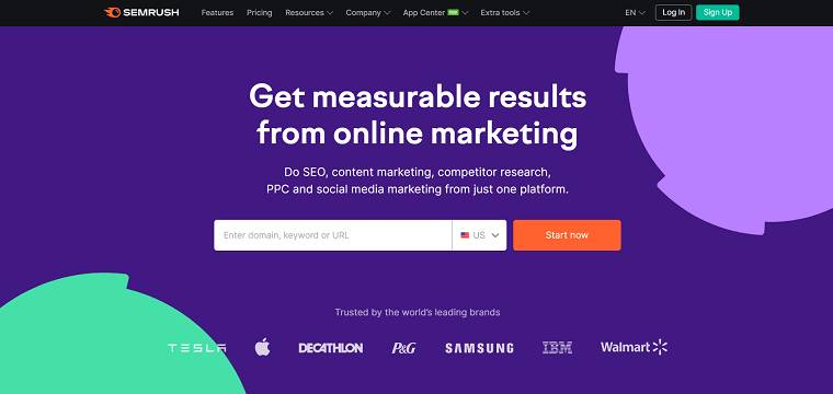 Landing Page Clean UI by SemRush - DSers