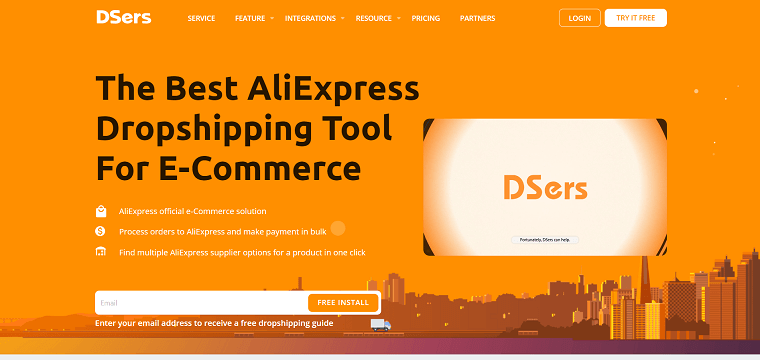 Landing Page Harmonious Brand Color by DSers - DSers