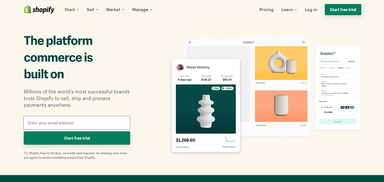 Landing Page Strong CTA by Shopify - DSers