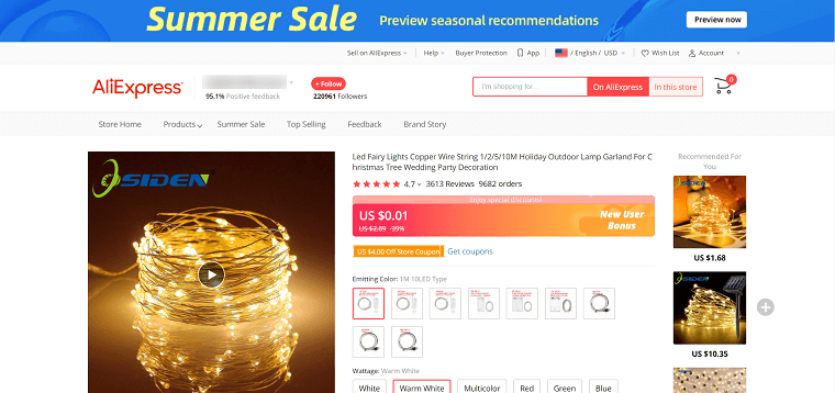 LED Lights - DSersLed Fairy Lights Copper Wire String - DSers