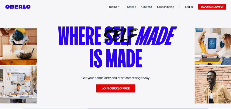 Oberlo Homepage - DSers