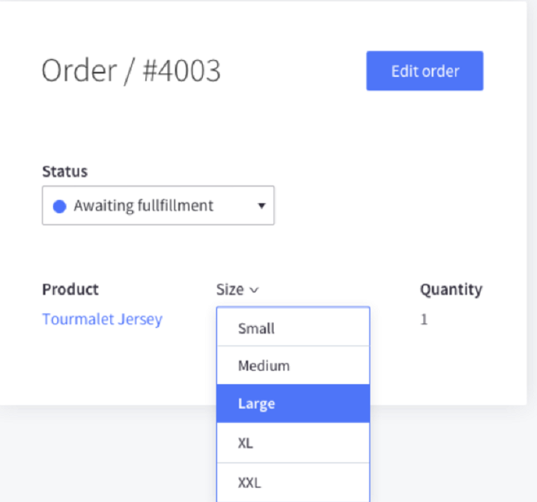 order editing