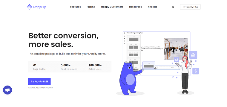 PageFly Main Page - DSers