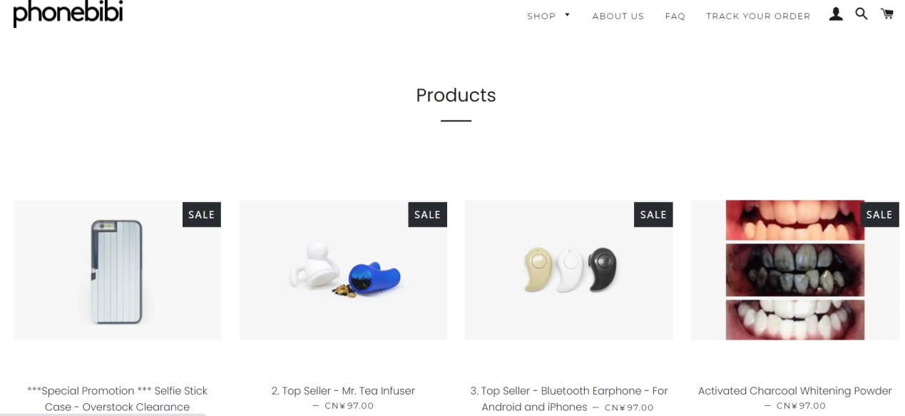 Phonebibi homepage