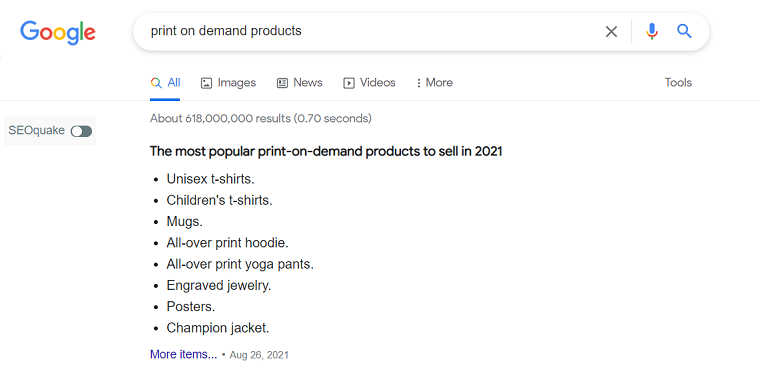 search on Google