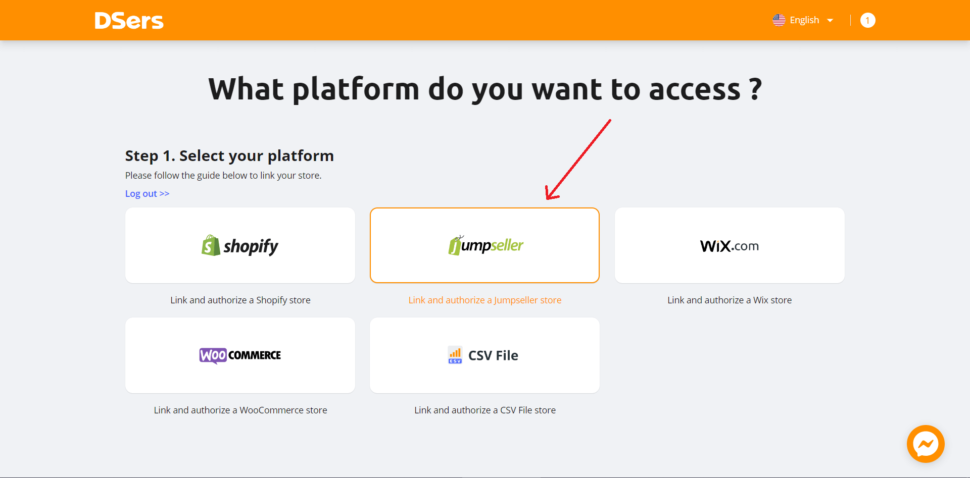 link your Jumpseller store with DSers - DSers