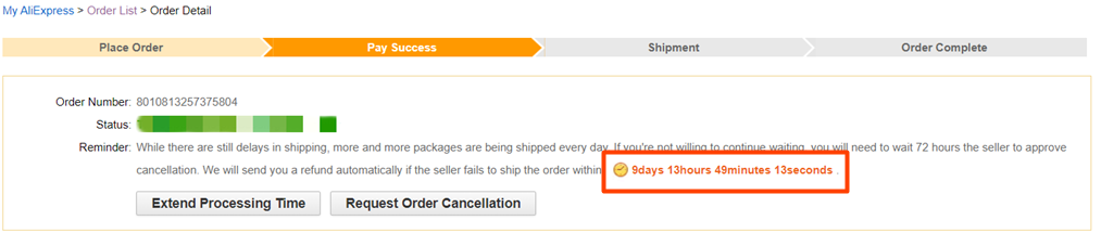 Seller send goods timeout - DSers