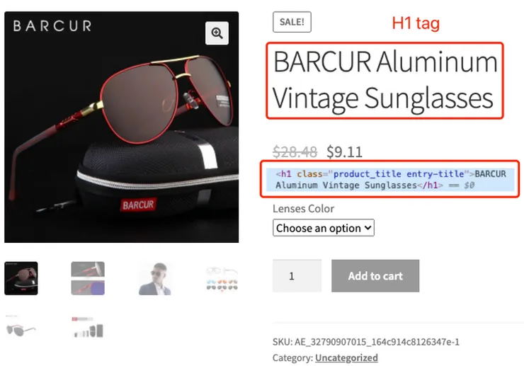 SEO guide H1 tag - DSers