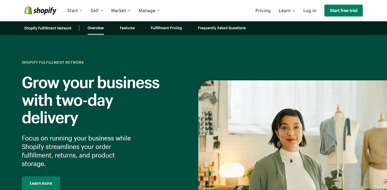 Shopify Fulfillment Homepage - DSers