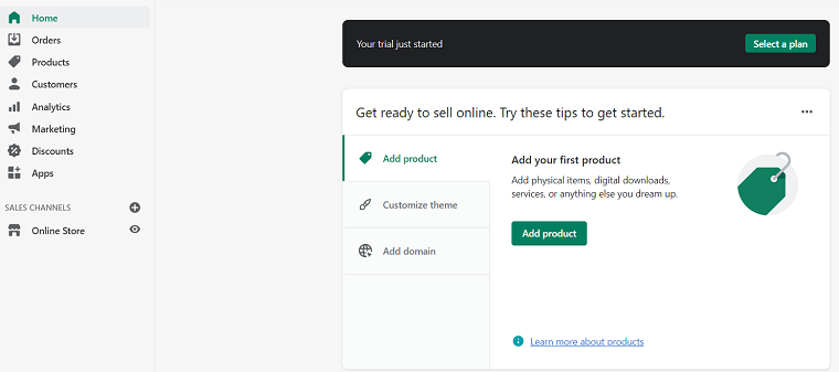 Homepage - Shopify