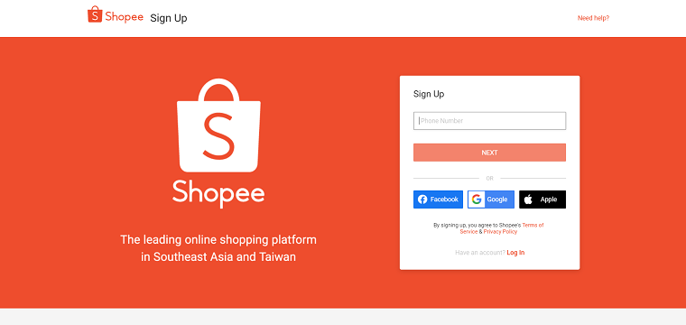 Shopee Sign Up - DSers