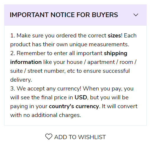 special notice- Aesthentials
