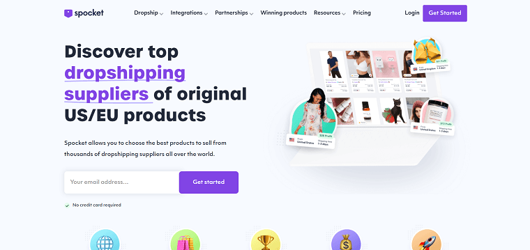 Spocket Homepage - DSers