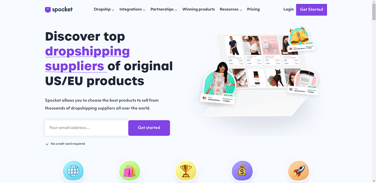 Spocket Homepage - DSers
