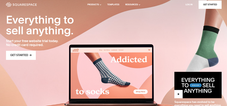 Squarespace homepage