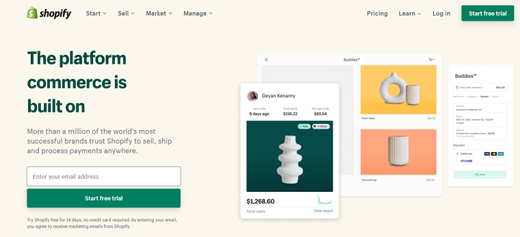 step 3- choose an e-commerce platform like Shopify - DSers