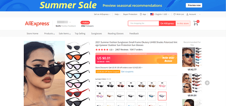 Sungalsses for summer - DSers