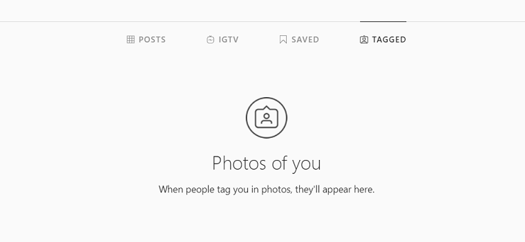 tagging featured account