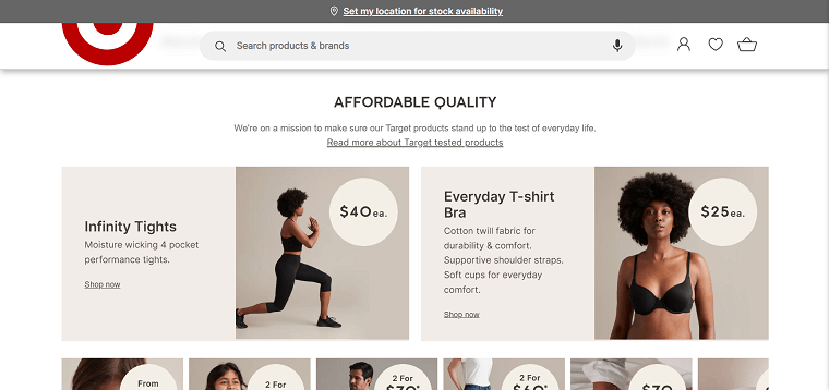 Target Australia Homepage - DSers