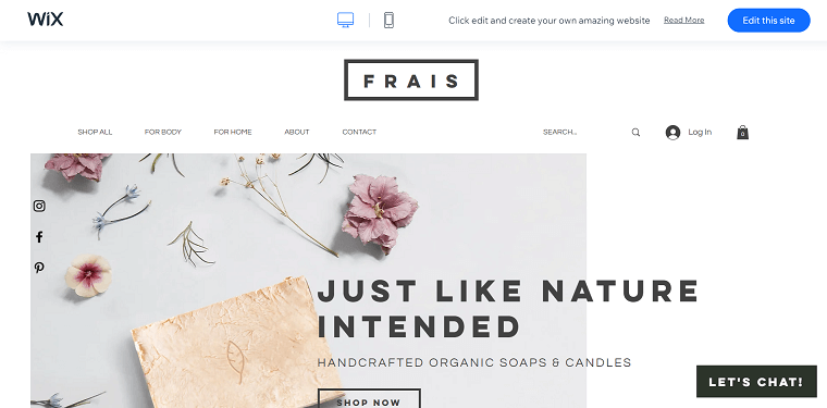 Template 2 - Wellness Store Website Template