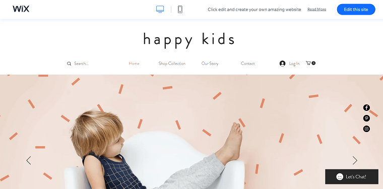 Template 6 - Kids Clothing Store