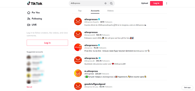 TikTok Bio AliExpress Account - DSers