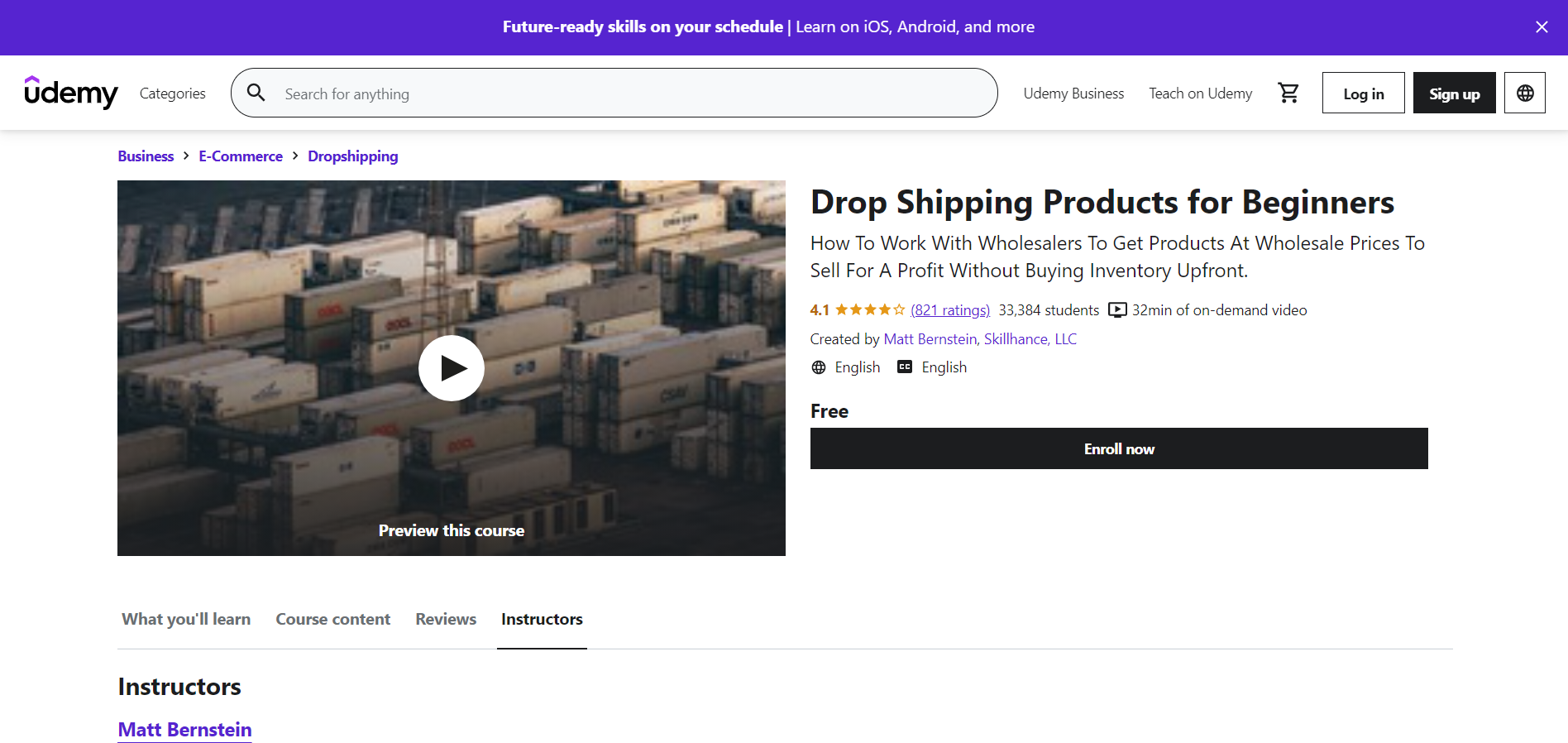 Udemy Dropshipping Products for Beginners - DSers