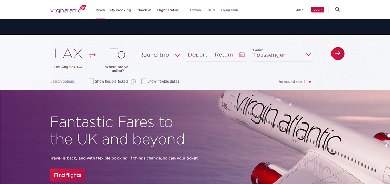 Virgin Airways Homepage - DSers