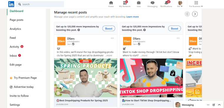 YouTube Video Sharing Posts - DSers