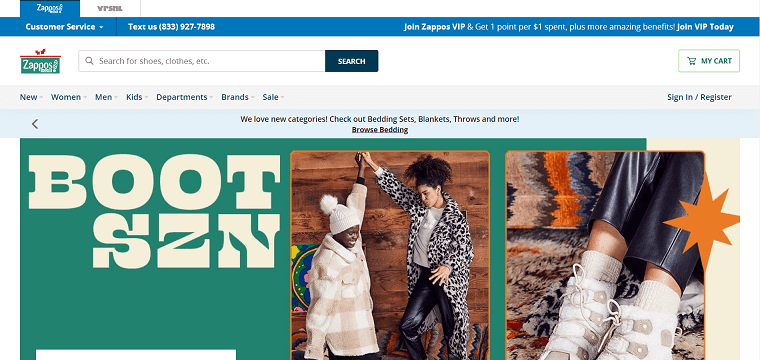 Zappos Homepage - DSers